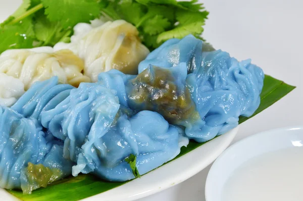 Steamed rice skin dumplings — Stock Photo, Image