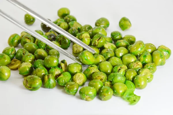 Guisante de jardín frito en palillos — Foto de Stock