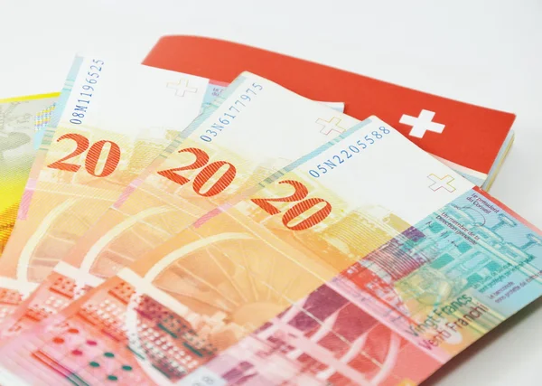 Schweizer Banknote — Stockfoto