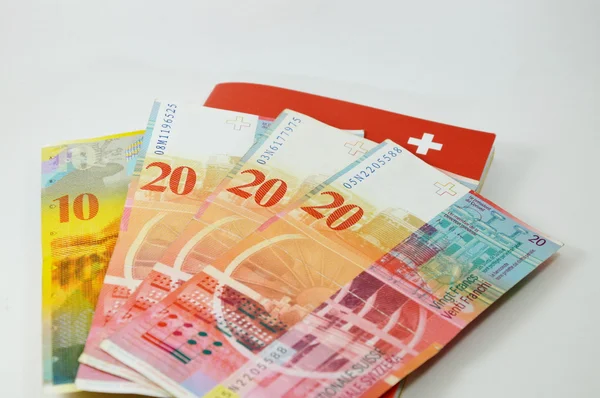 Banconota svizzera — Foto Stock