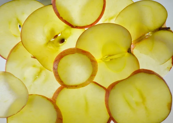 Apple slicing — Stock Photo, Image