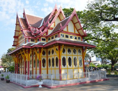 Tayland Seyahat Tayland Hua Hin tren istasyonunun konumda köşk