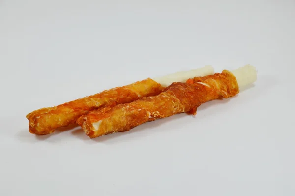 Cane snack essiccato pollo panino munch — Foto Stock
