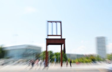 Cenevre İsviçre kırık sandalye bulanıklık