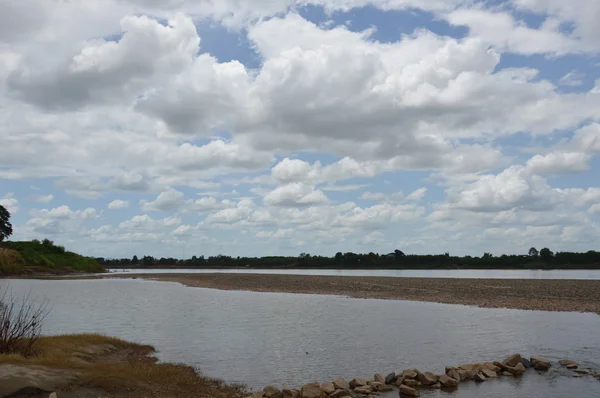 Landschap van de Mekong rivier in Thailand — Stockfoto