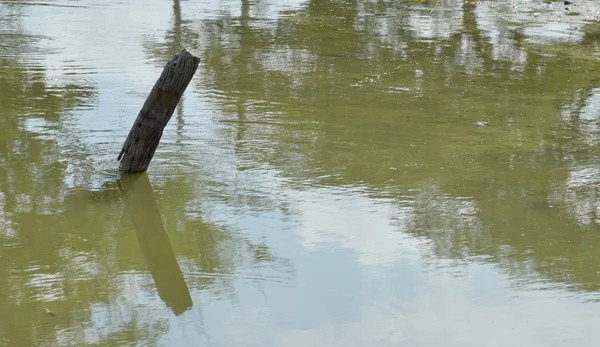 Odwodnić kanał na pora sucha w Tajlandii — Zdjęcie stockowe