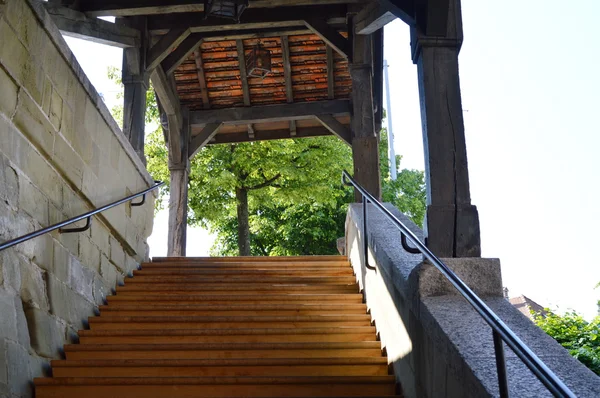 Sposób schodów na rano — Zdjęcie stockowe