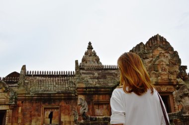 Seyahat Tayland Phanom basamak taş castle üzerinde
