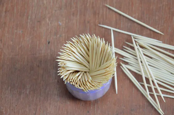 Toothpick in box packaging — Stock Photo, Image