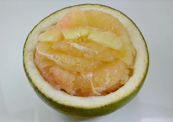 Grapefruit peel out on white background — Stock Photo, Image