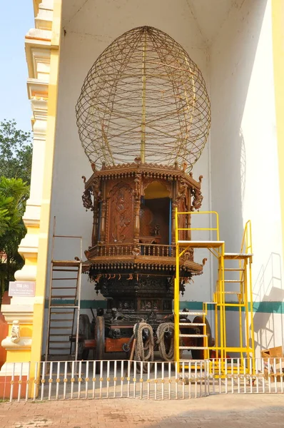 Shri Shantadurga Templom Goában Indiában — Stock Fotó