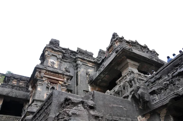 Turisztikai Hely Ismert Ellora Barlangok Aurangabad Maharashtra India — Stock Fotó