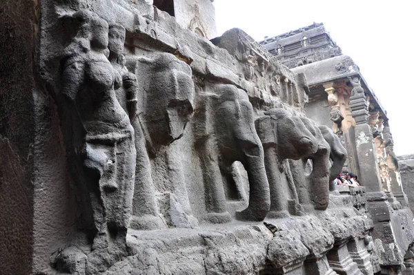 Lugar Turístico Conhecido Como Cavernas Ellora Aurangabad Maharashtra Índia — Fotografia de Stock