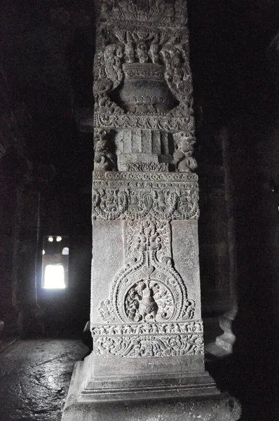 Lieu Touristique Connu Sous Nom Grottes Ellora Aurangabad Maharashtra Inde — Photo