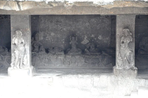 Lugar Turístico Conhecido Como Cavernas Ellora Aurangabad Maharashtra Índia — Fotografia de Stock