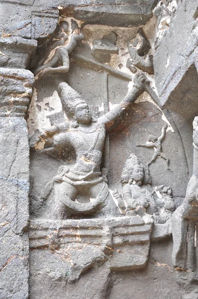 Lugar Turístico Conhecido Como Cavernas Ellora Aurangabad Maharashtra Índia — Fotografia de Stock