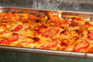 Peynirli keki kapat. Ev yemekleri işte. Arka plan için ev yapımı gıda kavramı.