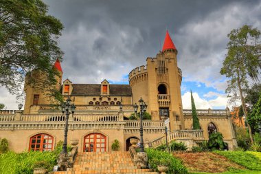 Medellin, Antioquia, Colombia: exterior of museum and cultural center Museo El Castillo. Latin America cultural landmark. Free use for photographer - community own. Desktop wallpaper