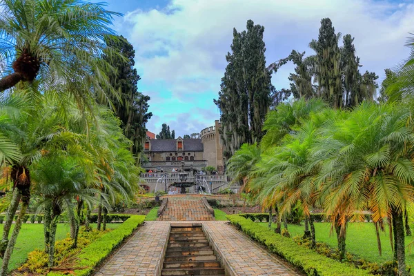 Medellín Antioquia Colombia Hermosa Vista Aire Libre Del Parque Jardín —  Fotos de Stock