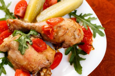 Kızarmış tavuk, basit yemek
