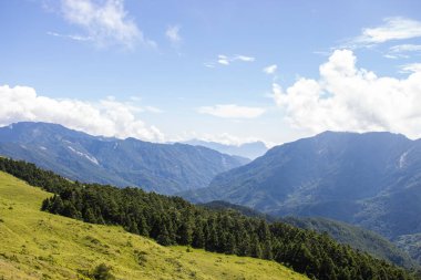 Tayvan 6 dağlarındaki güzel manzara.