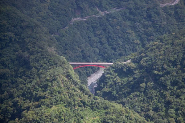 Puente Rojo Valle — Foto de Stock