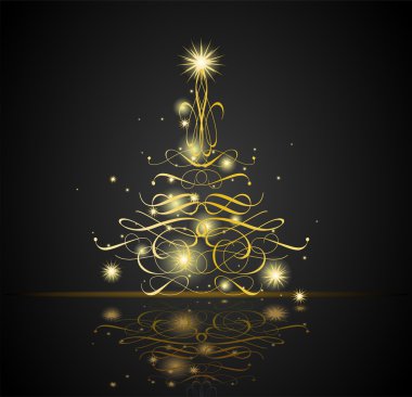 Noel ağacıyla Noel arkaplanı,