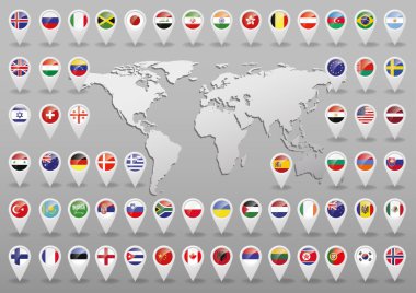 Haritalar için bayrakları