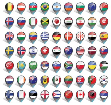 İşaretleri bayrakları ile