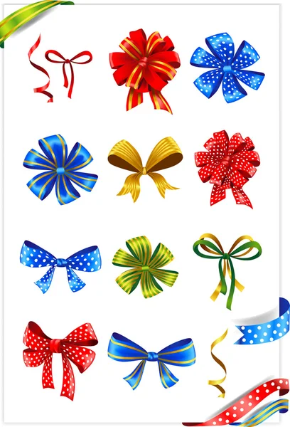 Gift bows set — Stock Vector