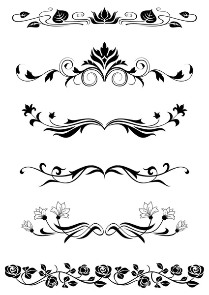 Floral design elements — Stock Vector