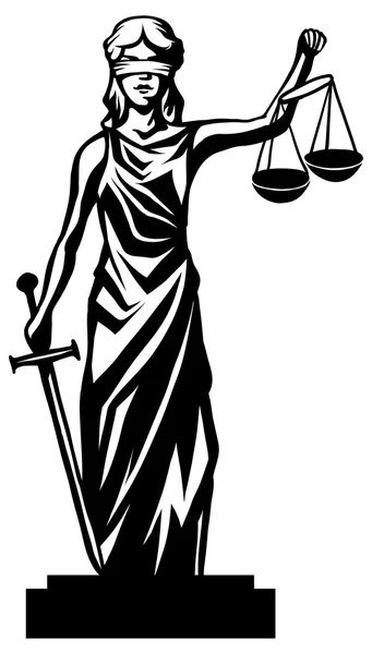 Femida, lady justice — Stock Vector