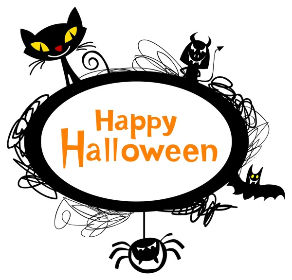 Halloween Frame design — Stockvector