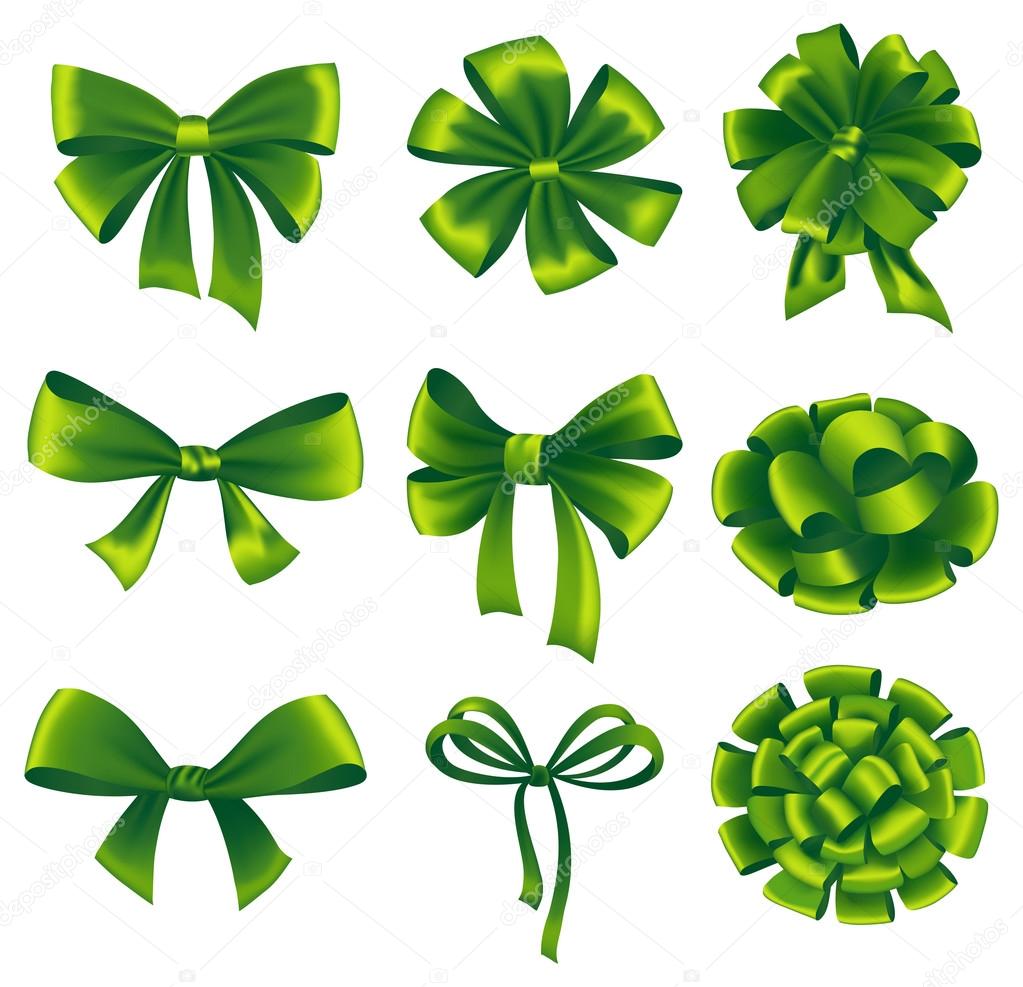 Set of gift bows