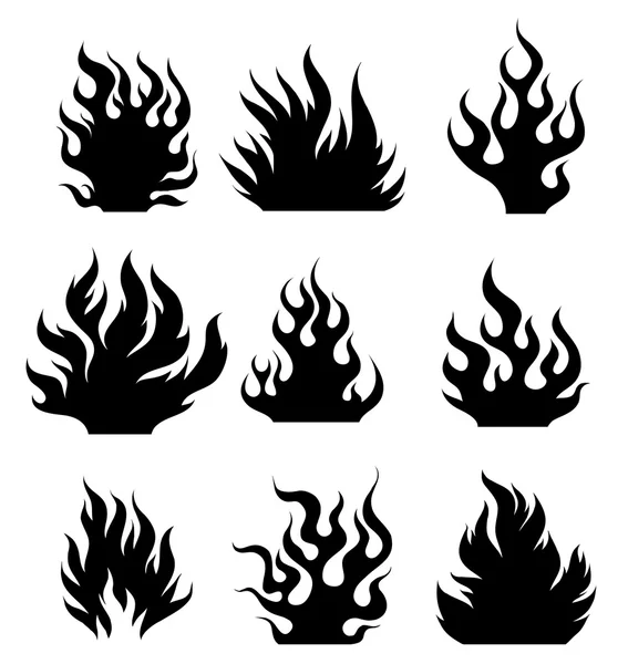 Tatuaje fuego — Vector de stock