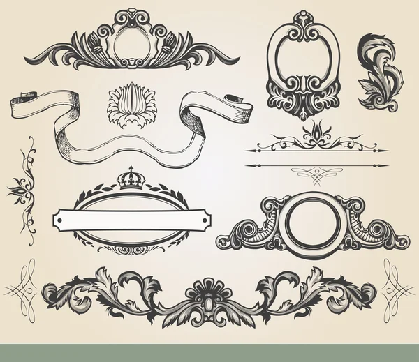 Escudo ornamentado vintage — Archivo Imágenes Vectoriales