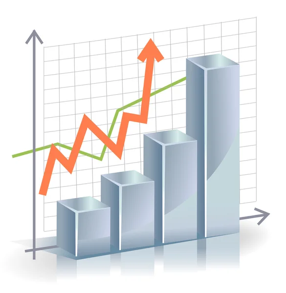 Gráfico do vetor de negócios — Vetor de Stock