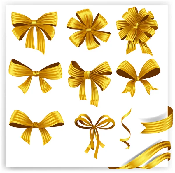 Set of gift bows — Stock Vector