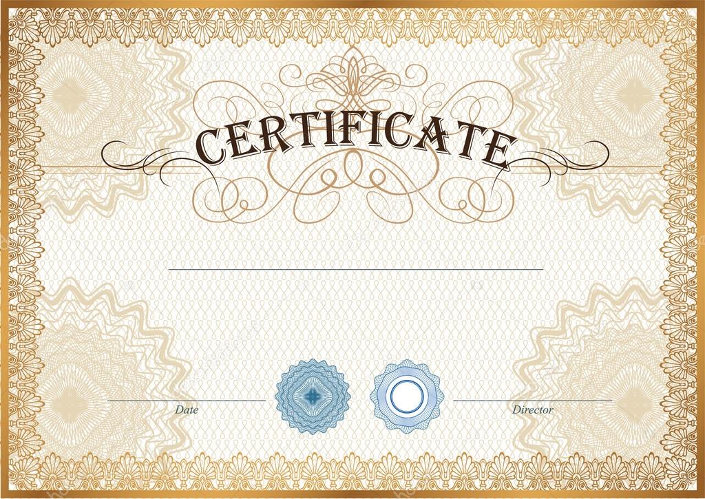 Certificate template