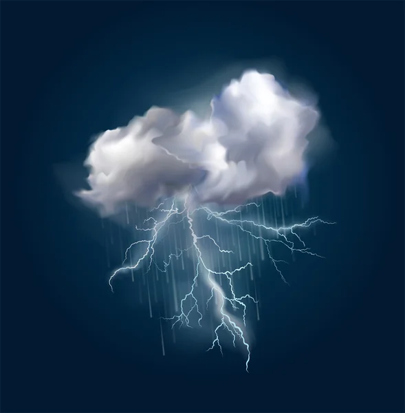 Vektör bulut ve Lightning'ler