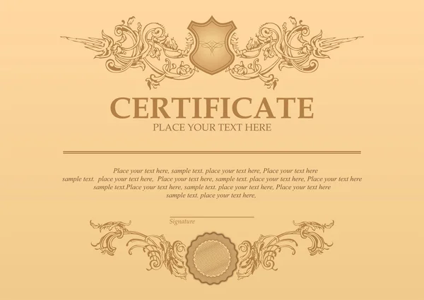 Vektorové podrobné certifikátu Royalty Free Stock Vektory