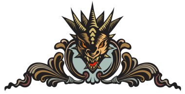 Ejderha kafa, dövme