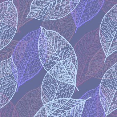 Yaprakları ile Seamless süs modeli