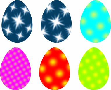 Renkli Paskalya yumurtaları.