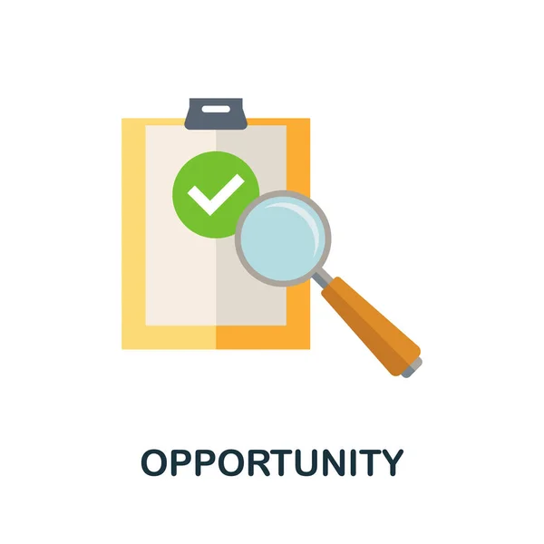 Chancensymbole Einfache Illustration Aus Der Motivationssammlung Für Unternehmen Monochromes Opportunity — Stockvektor