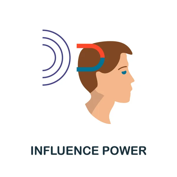 Influence Power Ikonen Enkel Illustration Från Företagens Motivation Samling Enfärgad — Stock vektor