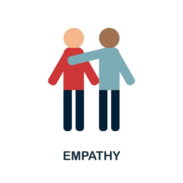 Icona Dell Empatia Semplice Illustrazione Dalla Raccolta Dei Valori Fondamentali — Vettoriale Stock