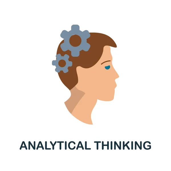 Ikone Des Analytischen Denkens Einfache Illustration Aus Der Sammlung Kritischen — Stockvektor