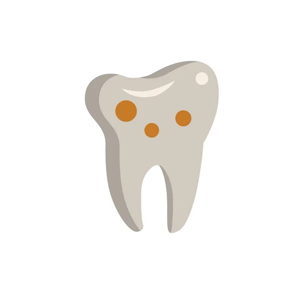 Ícone Cárie Ilustração Simples Coleção Odontologia Ícone Cáries Monocromáticas Para —  Vetores de Stock