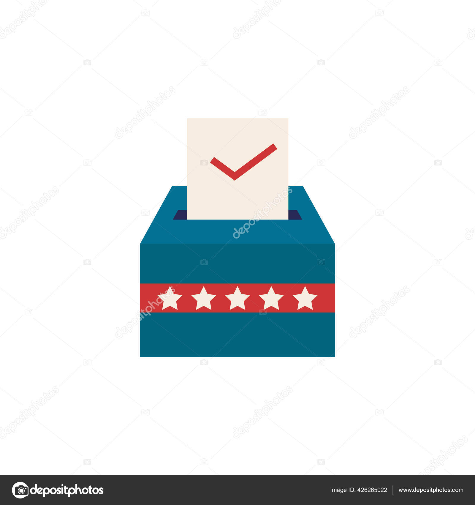 Vote Icon Simple Illustration Election Collection Monochrome Vote Icon Web Vector Image By C Simakovavector Vector Stock